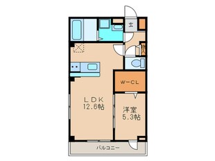 ヴェルム東別院の物件間取画像